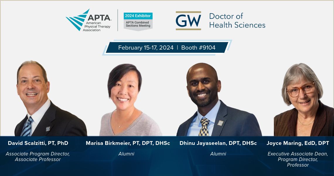 GW DHSc Faculty and Alumni at APTA CSM 2024