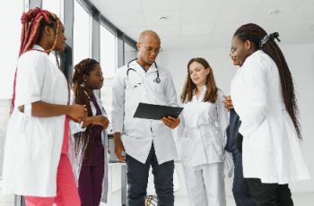 White Coats in group